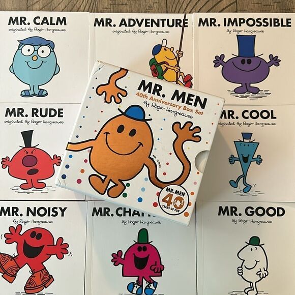 Good👍?Noisy🛎️?Happy😊?Messy?Mr Men 📚 have you covered! 40 Anniversary Ed+more - Picture 1 of 17